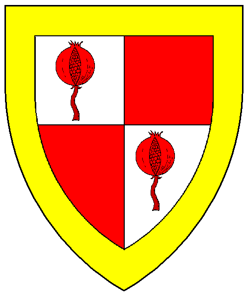 The arms of Allaine de Beaumont of Glastonbury