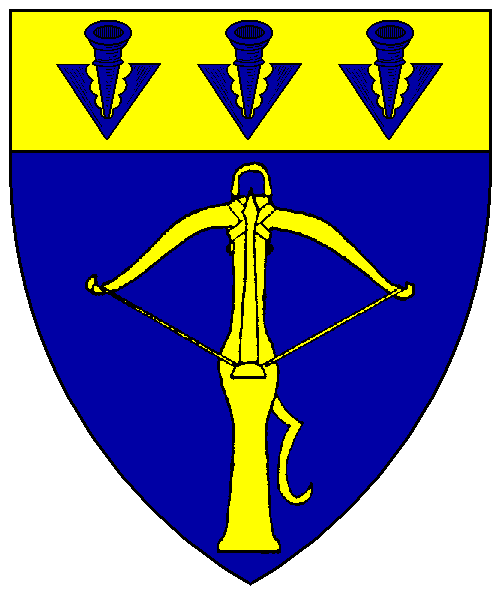 The arms of Allesaundra de Crosthwaite