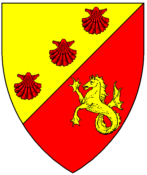The arms of Angharad ferch Gareth