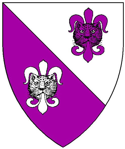 The arms of Caterine Sybille de Montmorillon