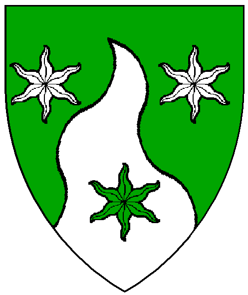 The arms of Cecily Nicole Keighley