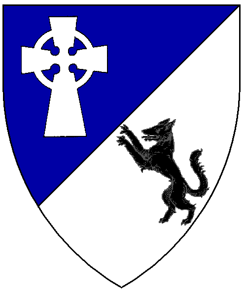 The arms of Christian Blackwolfe