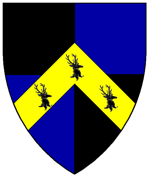 The arms of Colwyn Stagghorn