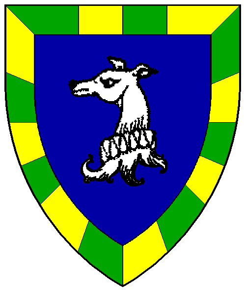 The arms of Dafydd MacDonald