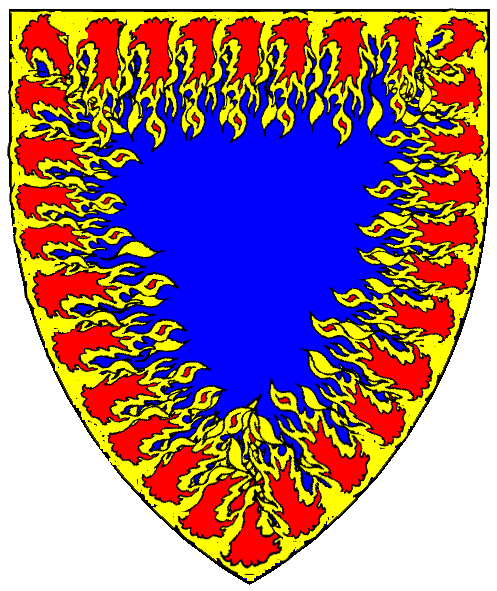 The arms of Damon of the Lake that Flames