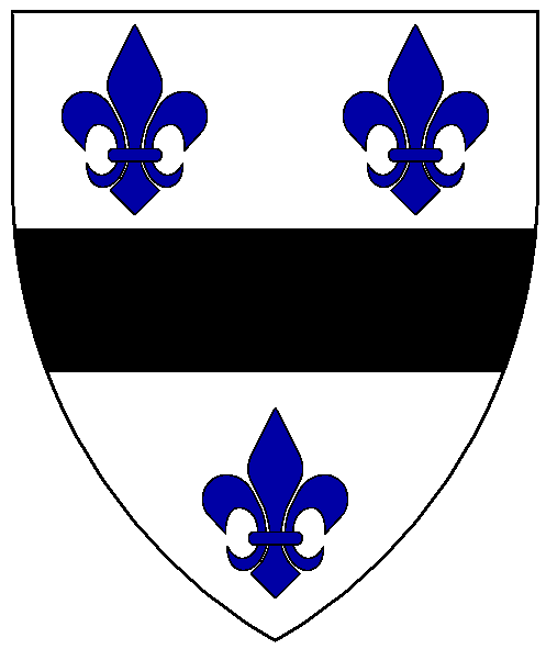 The arms of Edward Blosseville de Monreale
