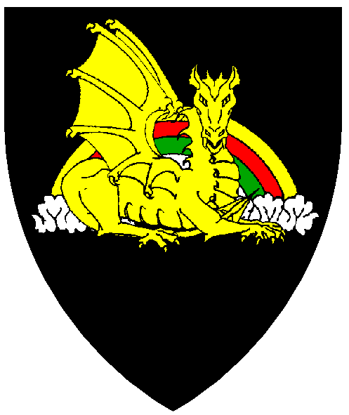 The arms of Elric Thurstonsen of Dragonskeep