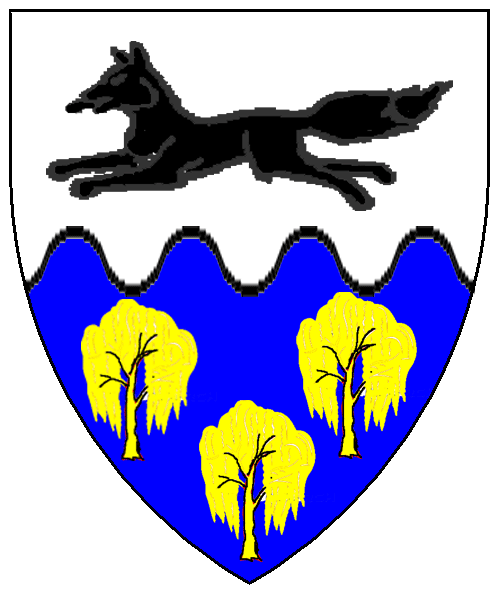 The arms of Finnguala ingen Fhaelain Abann na Sailech