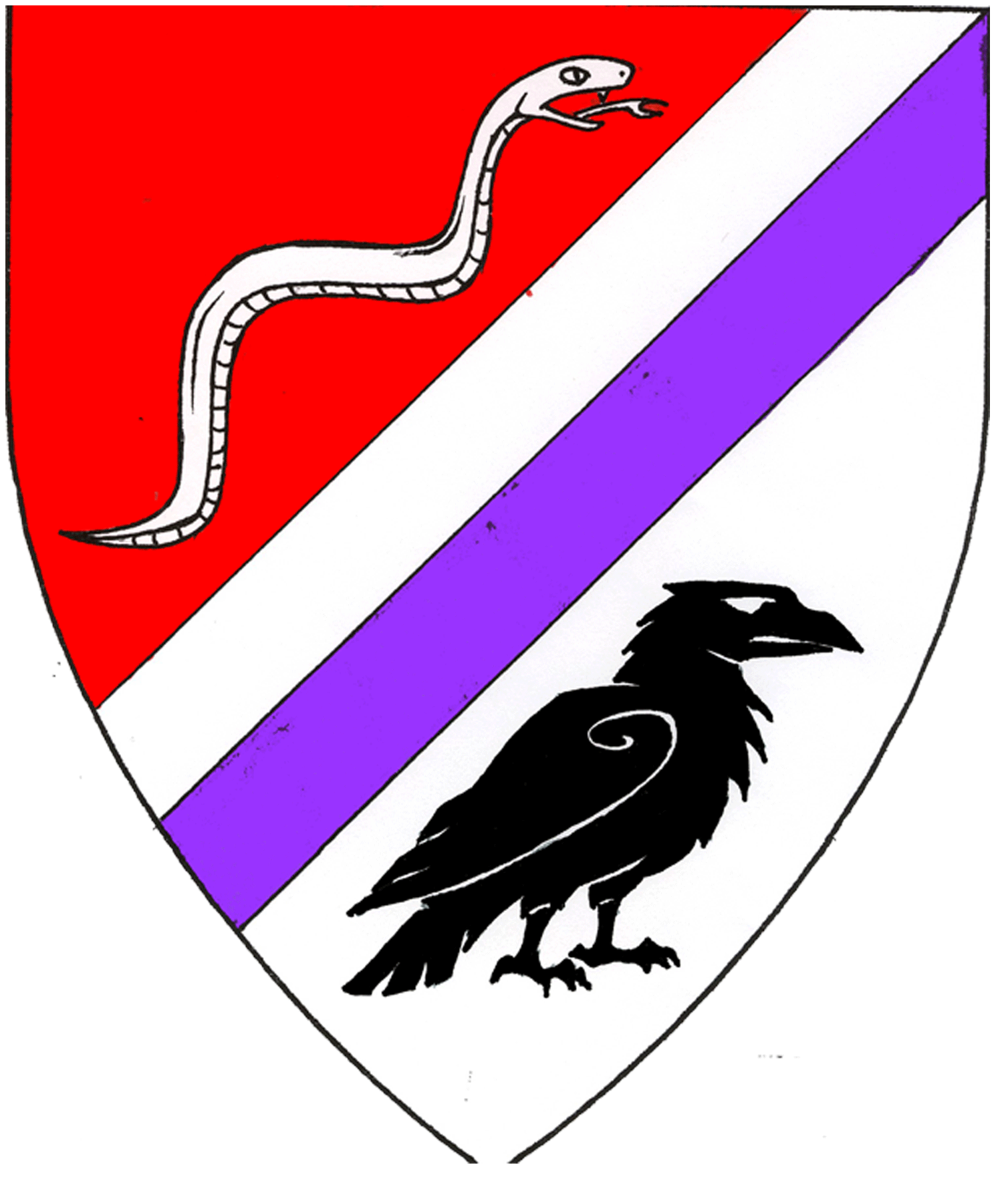 The arms of Fionnghuala de Buchanan
