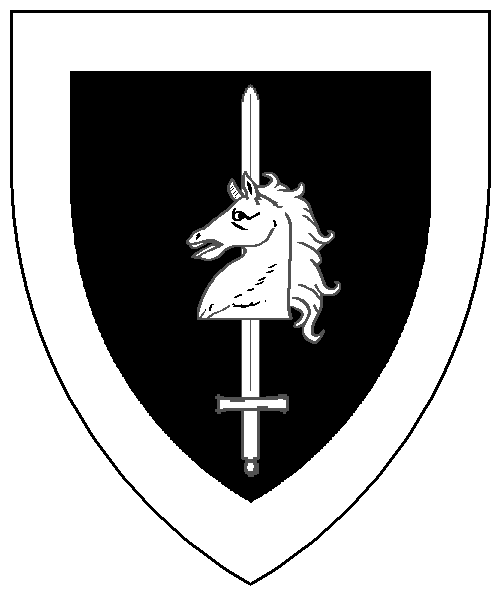 The arms of Gareth Marcellus von Köln