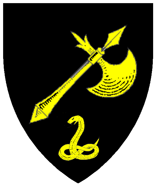 The arms of Grim øxarbrjótr