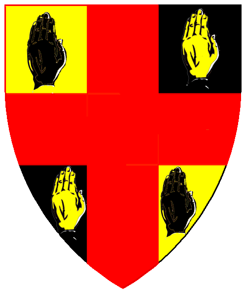 The arms of Guy Quartermain de Roncevalles