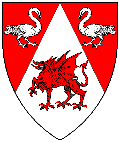 The arms of Gwendolyn Dylwen Llywelyn