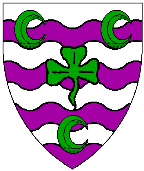 The arms of Kateline de Hawkesford