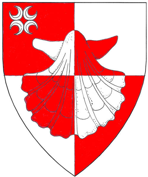 The arms of Mary Dedwydd verch Gwallter