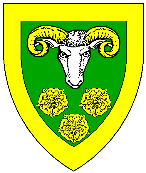 The arms of Morgan Arthur ap Llewellyn