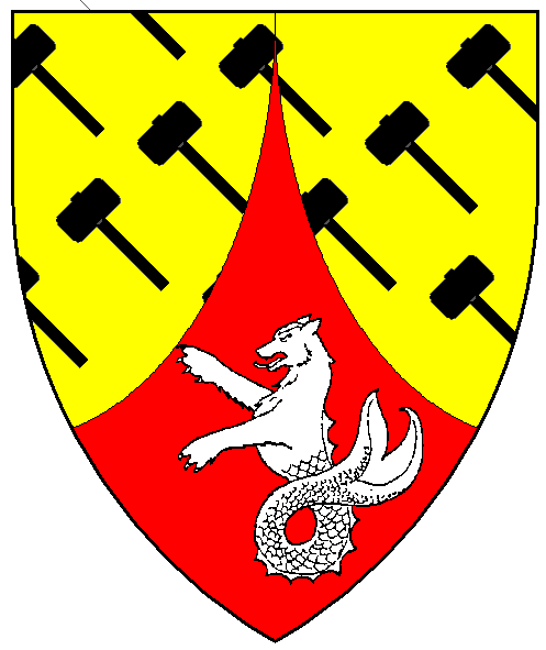 The arms of Raghnailt Renlee O'Raghallaigh