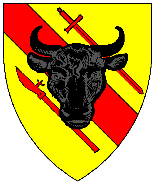 The arms of Roger de Boeuf