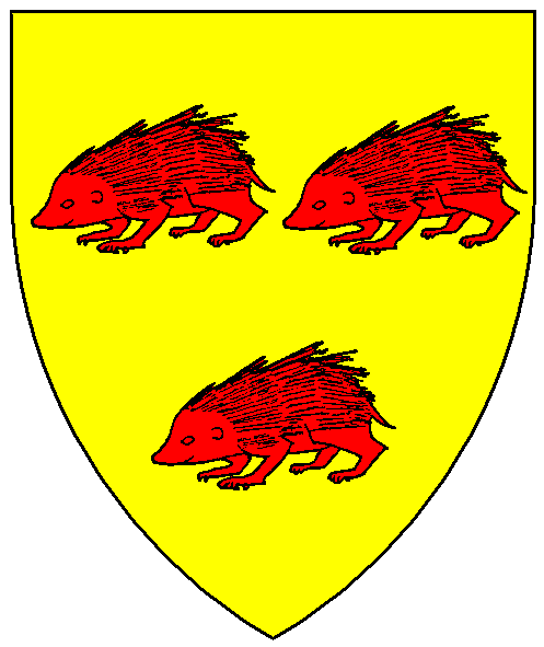 The arms of Rúadnat ingen Diarmada