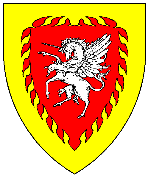 The arms of Sylvia des Silences Argentins du Bois