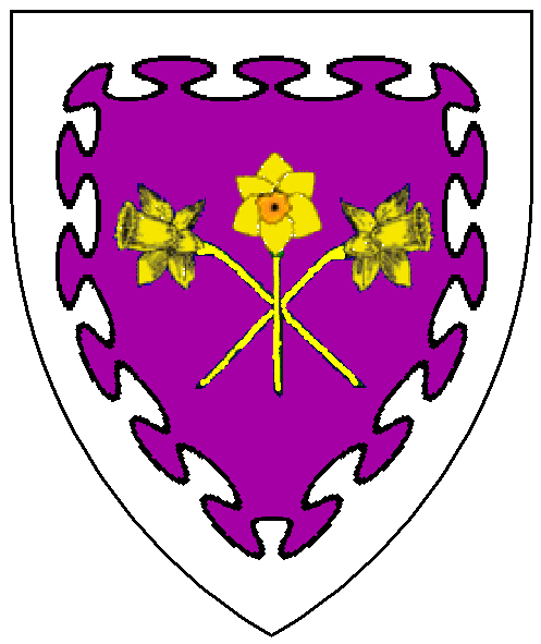 The arms of Ygraine o Gaerllion Fawr
